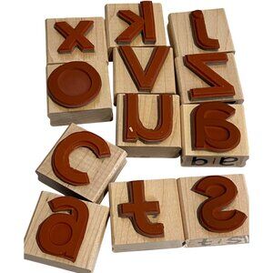 Stampin Up! Big Deal Alphabet Rubber Stamp Set